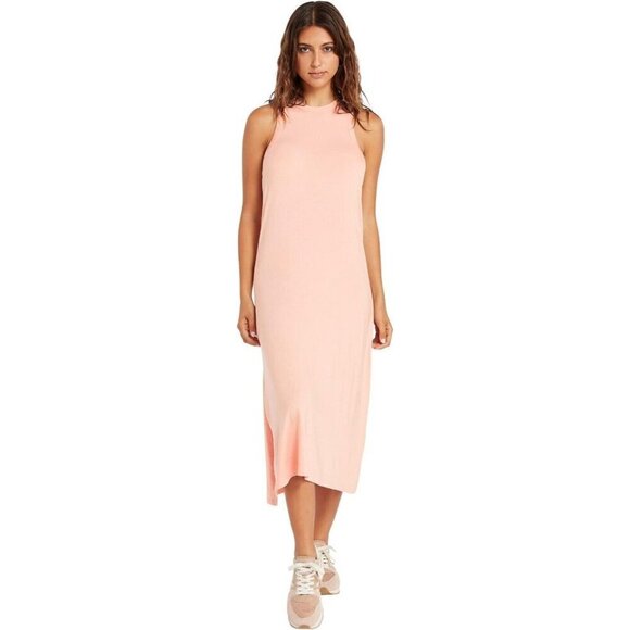 VOLCOM Dresses & Skirts - NWT VOLCOM STONE LIGHT HAZEY PINK SIDE SLIT DRESS SZ XL